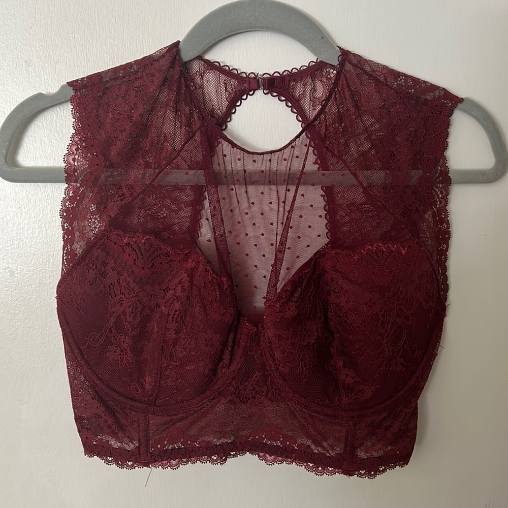 Sexy Lace Bra | 36DD | Lingerie | RED